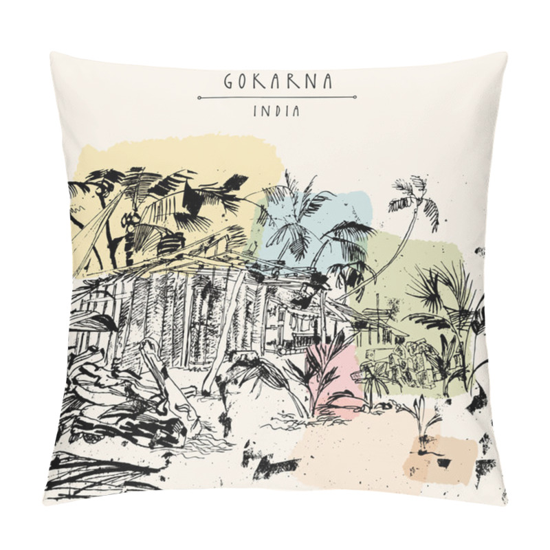 Personality  Gokarna Karnataka India Postcard Pillow Covers