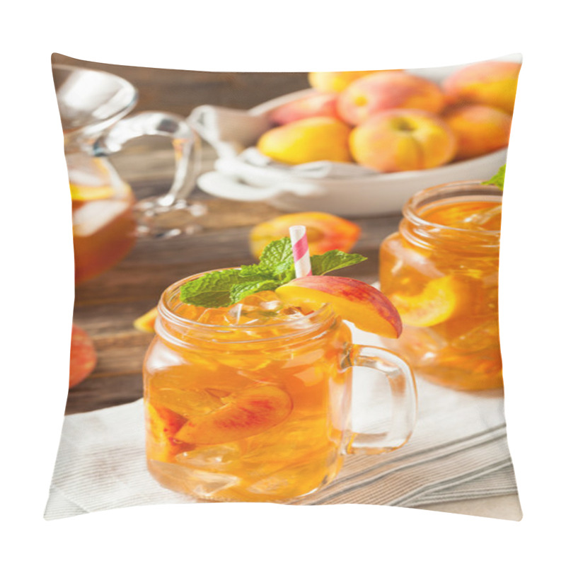 Personality  Fresh Homemade Peach Sweet Tea Pillow Covers