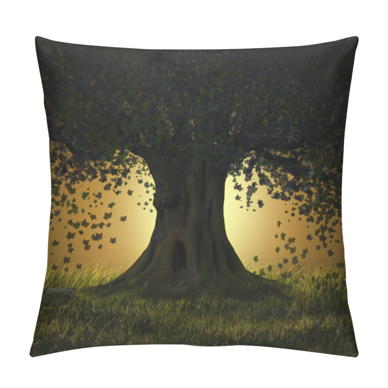 Personality  Fantastic Tree At Night Pillow Covers