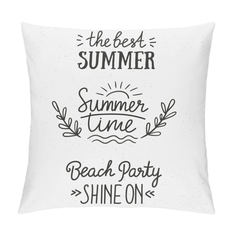 Personality  Stylish Summer Lettering Phrases Pillow Covers