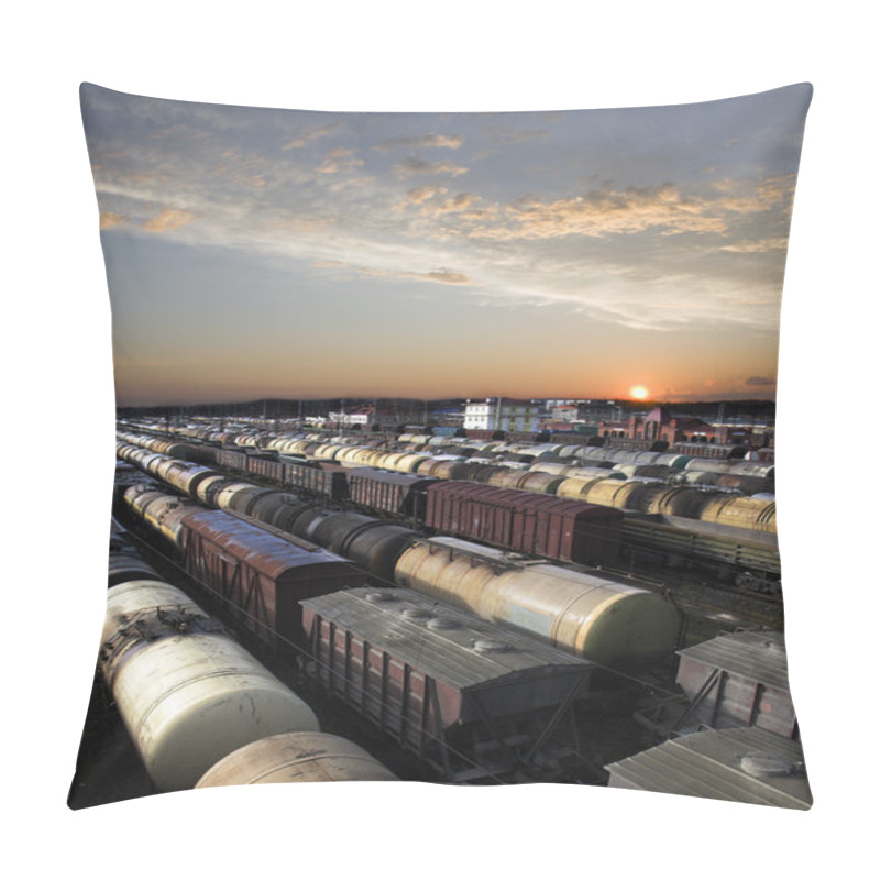 Personality  Railway Station Pillow Covers