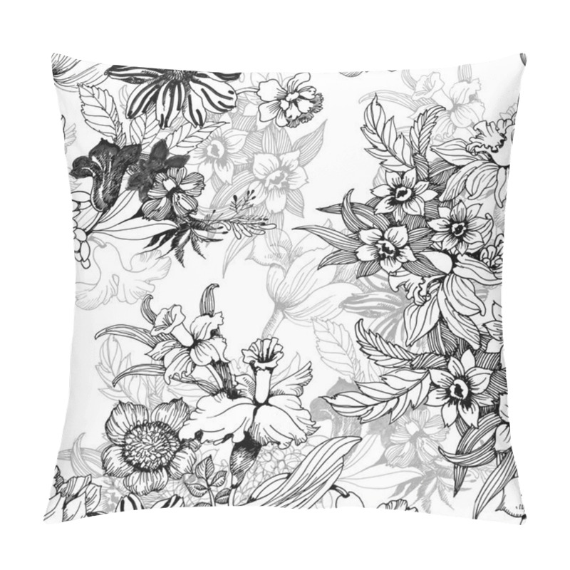 Personality  Summer Garden Blooming Flowers Pillow Covers