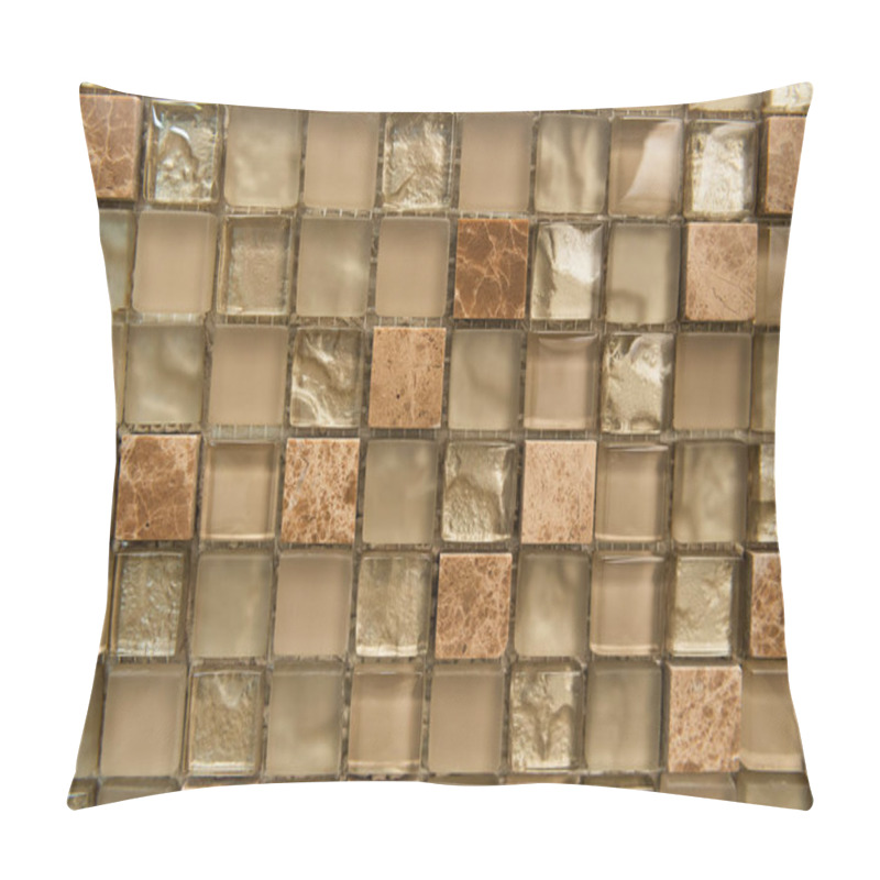 Personality  Small Glass And Marble Tiles Surface, Top View Pillow Covers