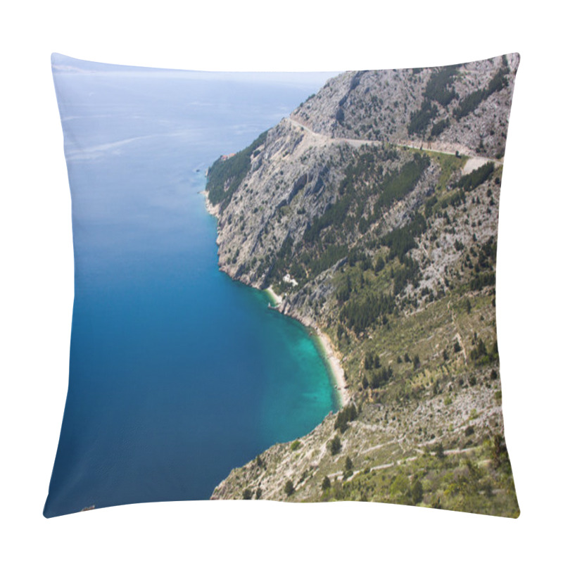 Personality  Vrulja Beach Near Brela Croatia Pillow Covers