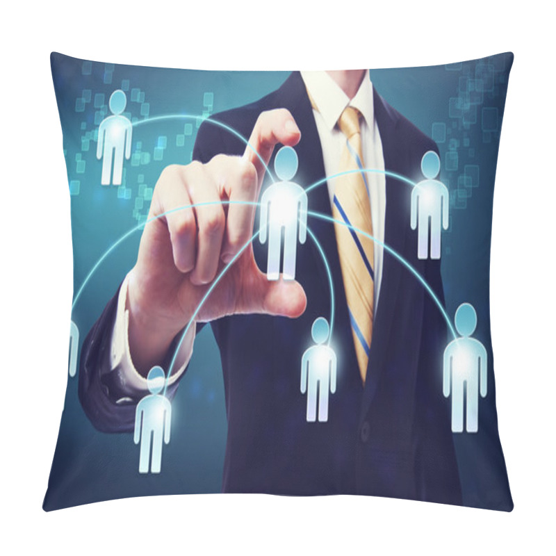 Personality  Social Networking Concept Pillow Covers