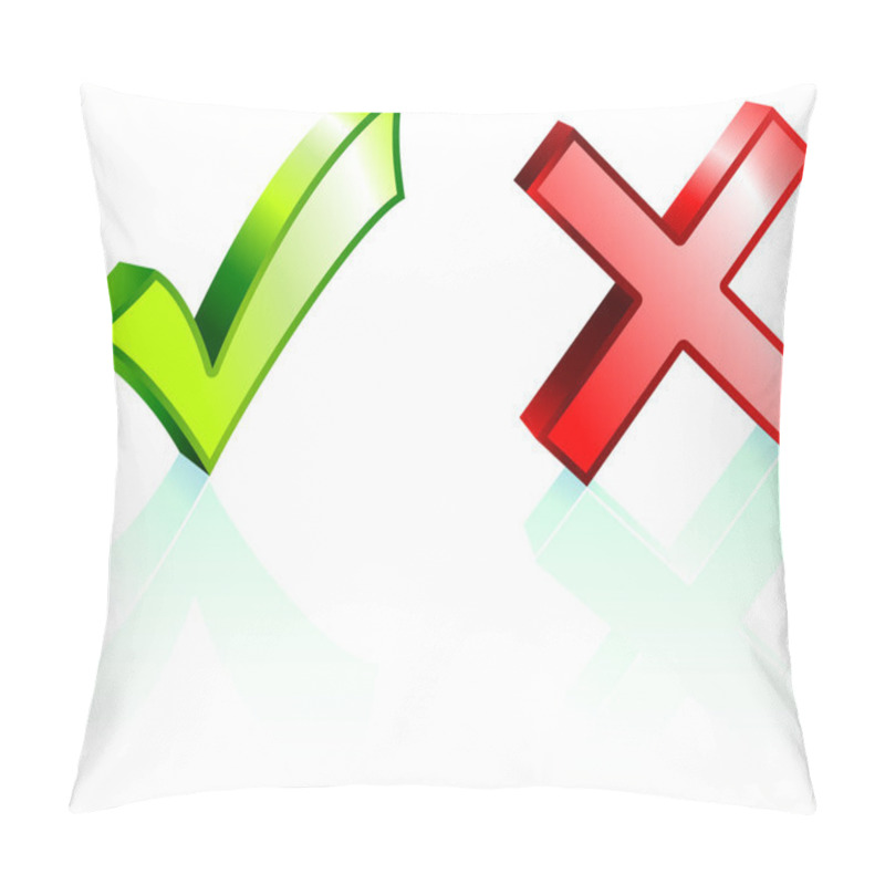 Personality  Check And X Mark Pillow Covers