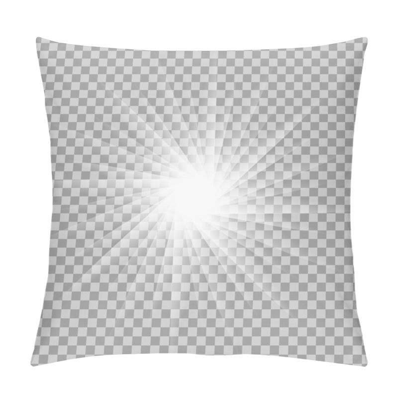 Personality  Vector Glowing Light Effect. Pillow Covers