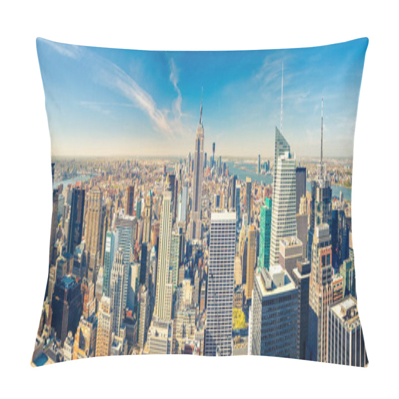 Personality  Manhattan Aerial View Pillow Covers