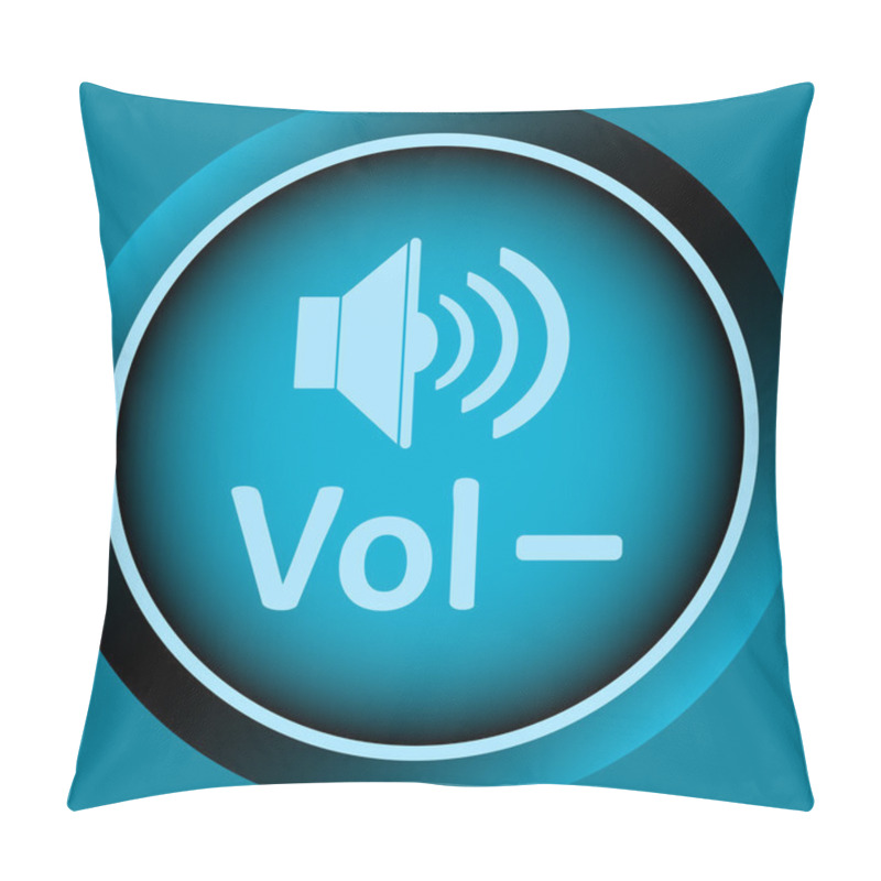 Personality  Icon Blue Volume Minus Pillow Covers