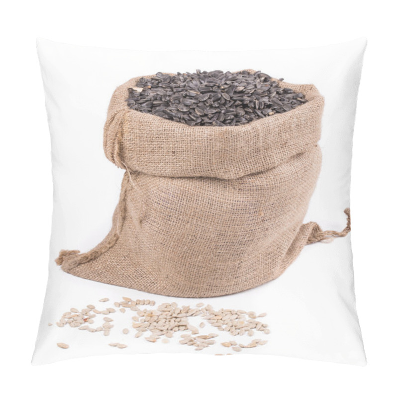 Personality  Close Up Of Black Sunflower Seeds Pillow Covers