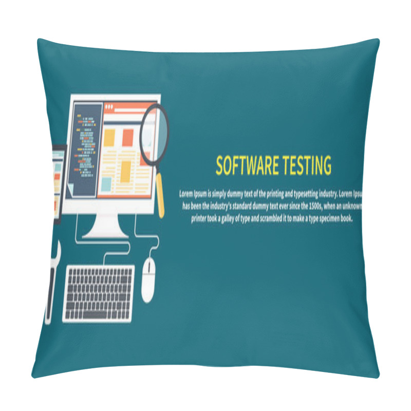 Personality  Software Testing Concept Pillow Covers