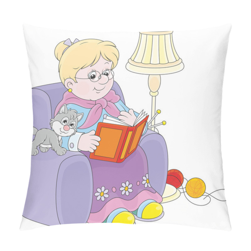 Personality  Granny Reading Pillow Covers