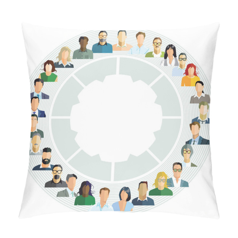 Personality  Employee Planning, Cooperation Report Pillow Covers