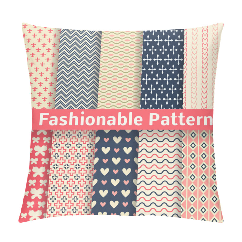 Personality  Fashionable Vector Seamless Patterns (tiling). Retro. Pillow Covers