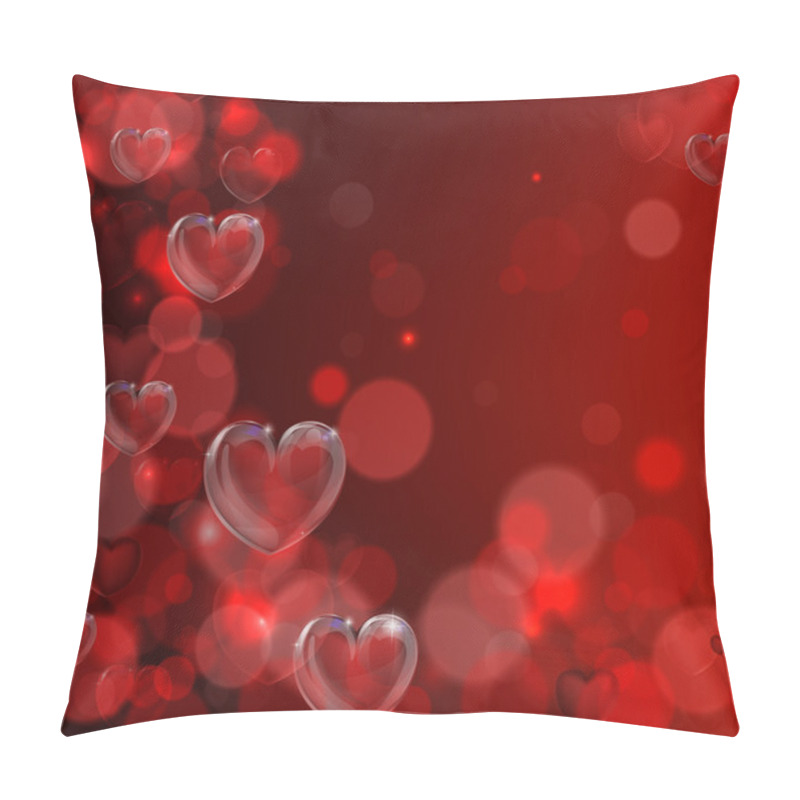 Personality  Valentines Day Heart Background Pillow Covers