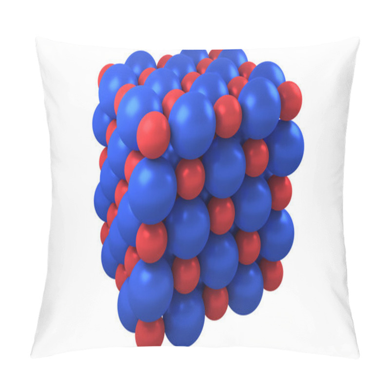 Personality  Molecule Cubic Crystal Structure Pillow Covers