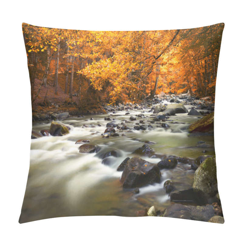 Personality  Autumn Landscape With Trees And River Pillow Covers