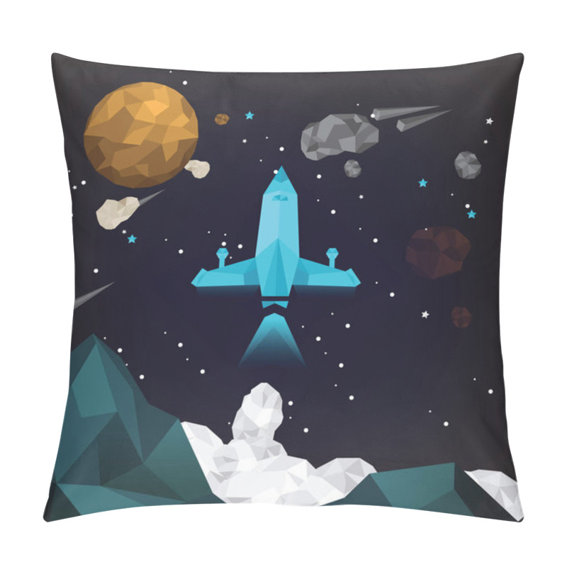 Personality  Spacecraft In Outer Space Pillow Covers