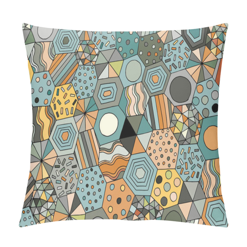 Personality  The Abstract Background Consists Of Geometric Figures Pillow Covers