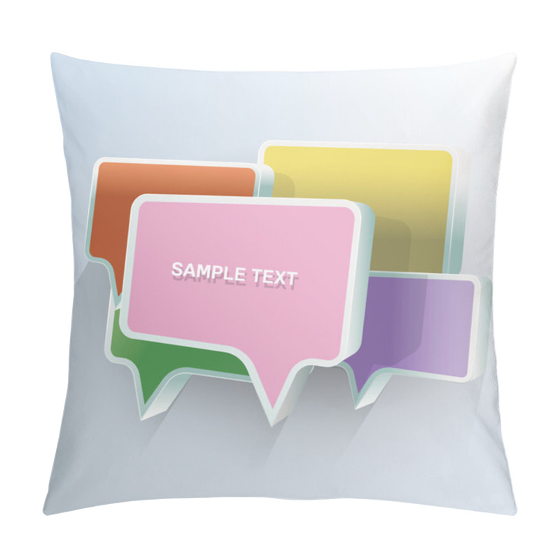 Personality  3d Chat Bubbles Pillow Covers