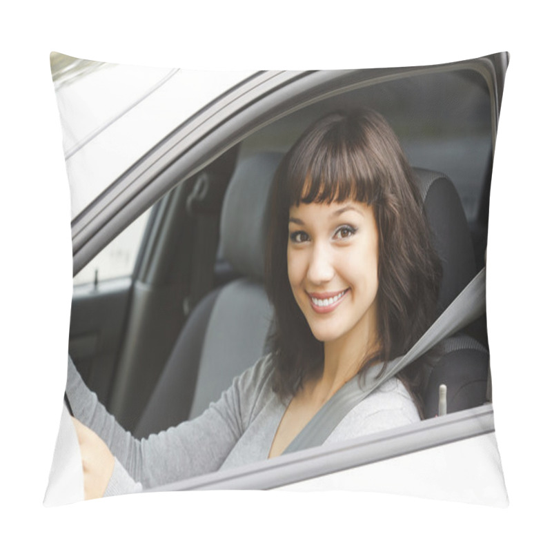 Personality  Pretty Female Driver Pillow Covers