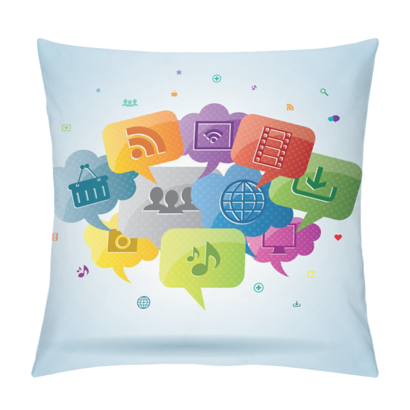 Personality  Social Media And Internet Business Pillow Covers