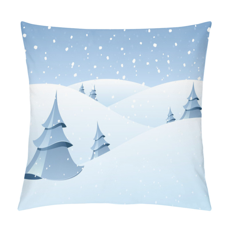 Personality  Winter Woodland Scenery Pillow Covers