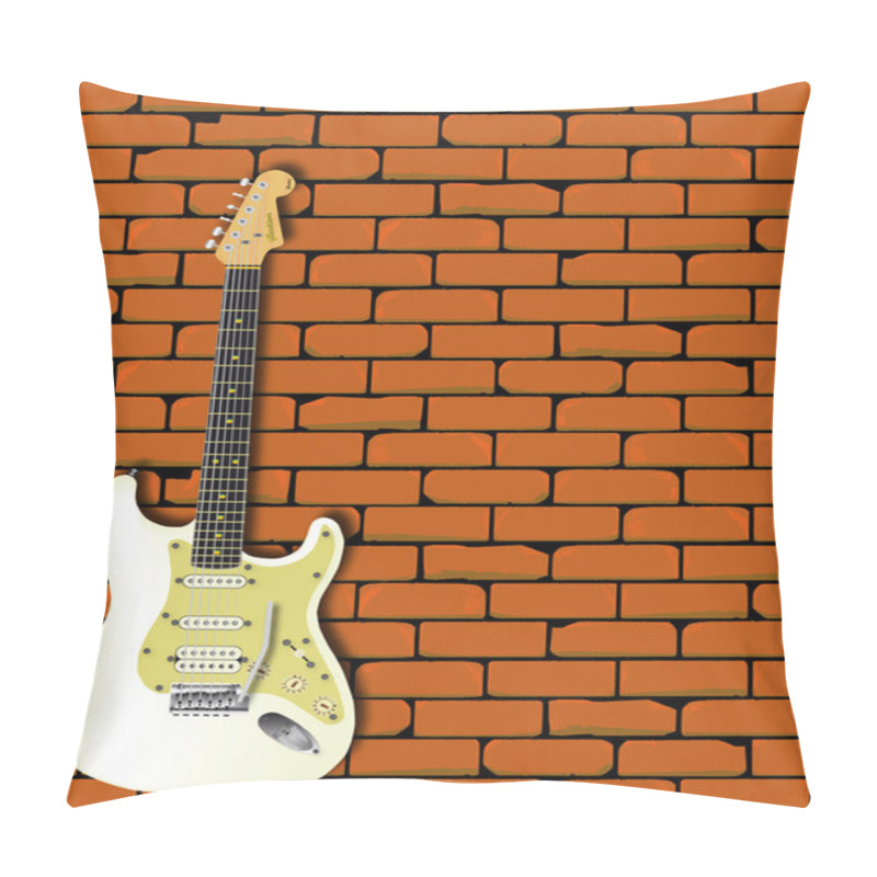 Personality  Rock Guitar Wall Pillow Covers