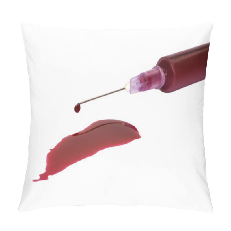 Personality  Blood With A Syringe Pillow Covers