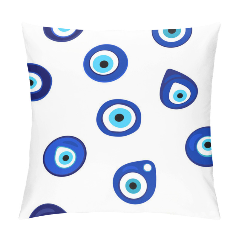 Personality  Seamless Pattern With Nazar Amulet For Your Project Pillow Covers