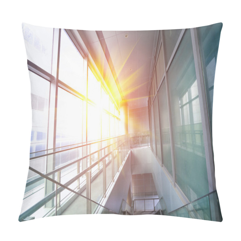 Personality  Modern Building Interior Glass Windows Pillow Covers