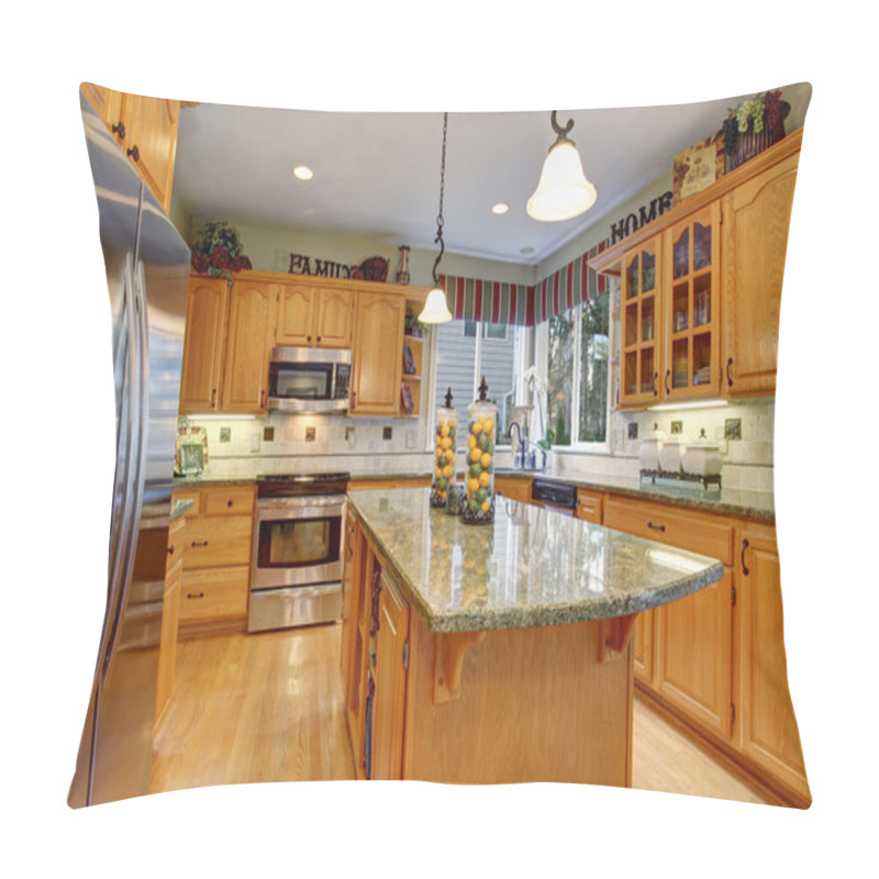 Personality  Astounding Kitchen With Hardwood Floors, And Marble Counters. Pillow Covers