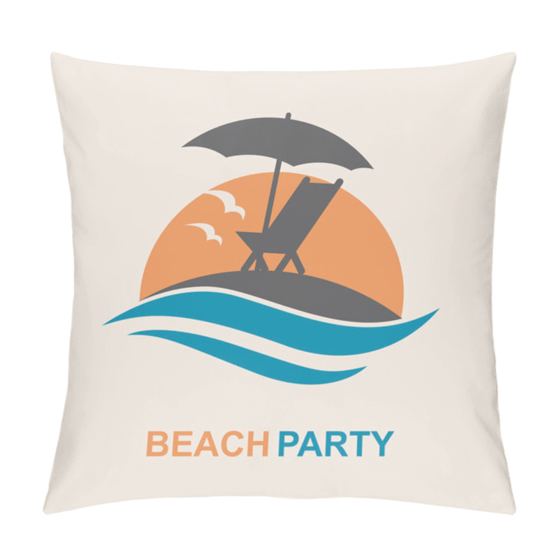 Personality  Emblem Of Summer Vacation Pillow Covers