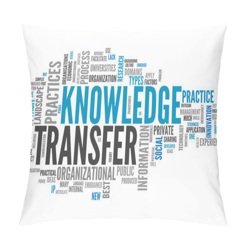 Personality  Word Cloud Knowledge Transfer Pillow Covers