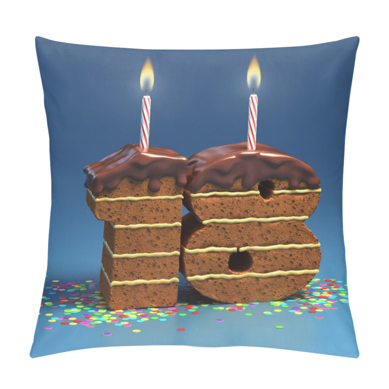 Personality  Chocolate Birthday Cake Pillow Covers