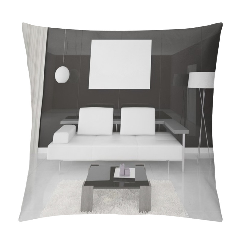 Personality  Mock Up Poster With A Modern Sofa. Pillow Covers