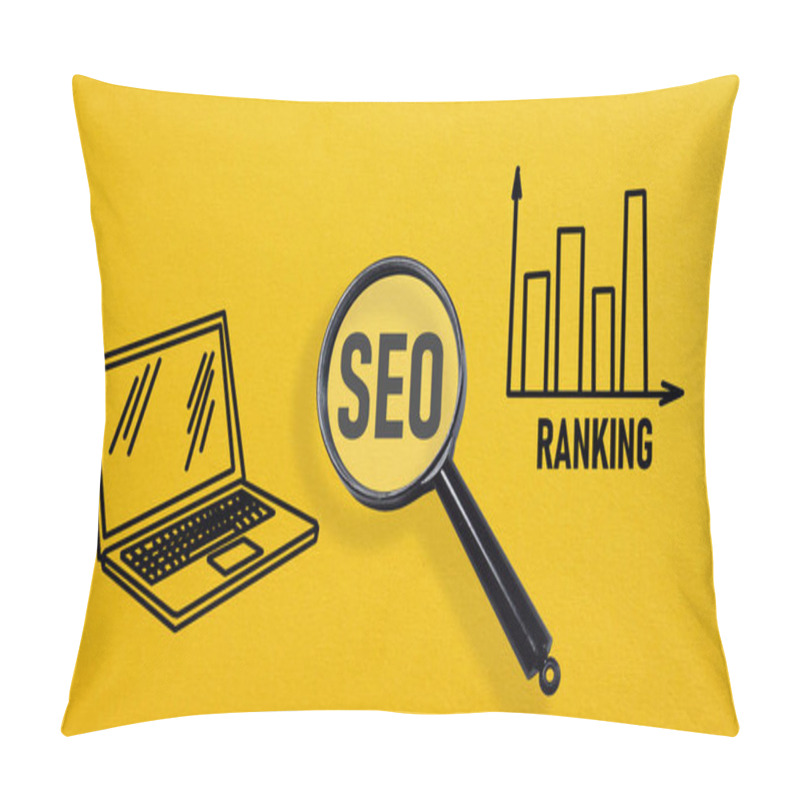 Personality  SEO Ranking Is Shown Using A Text Pillow Covers