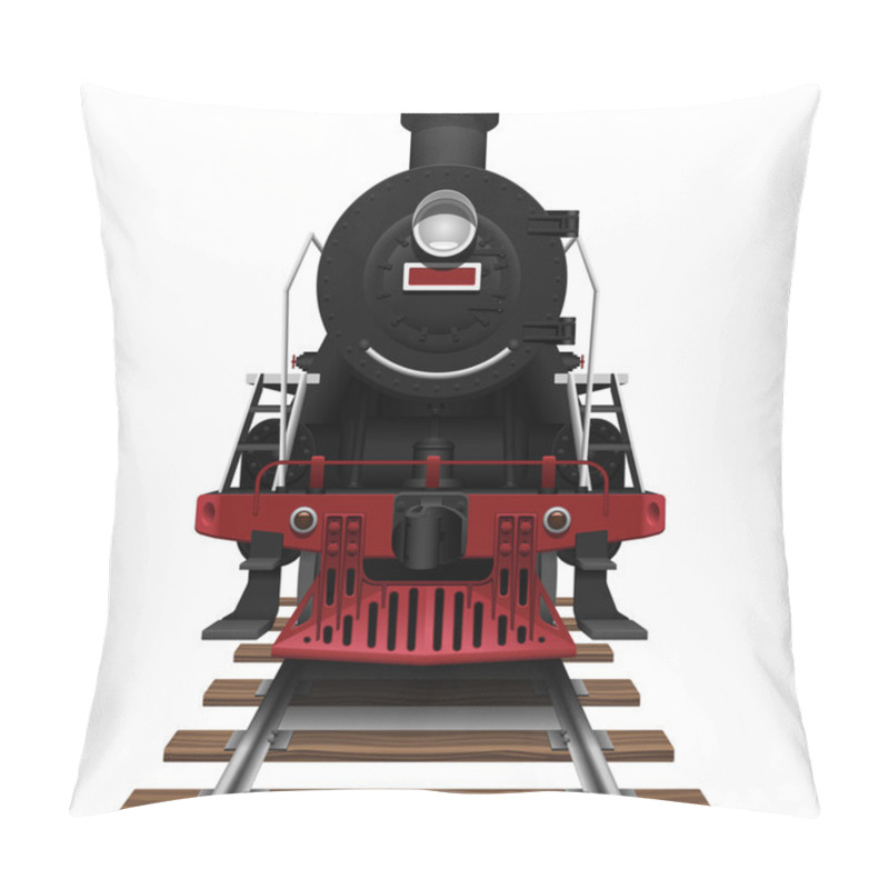 Personality  Steam Locomotive Pillow Covers