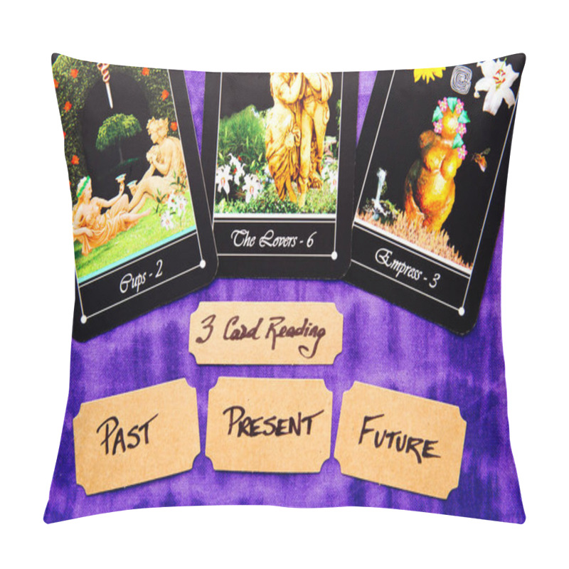 Personality  Tarot Deck - Past, Present And Future Tarot Readings Pillow Covers