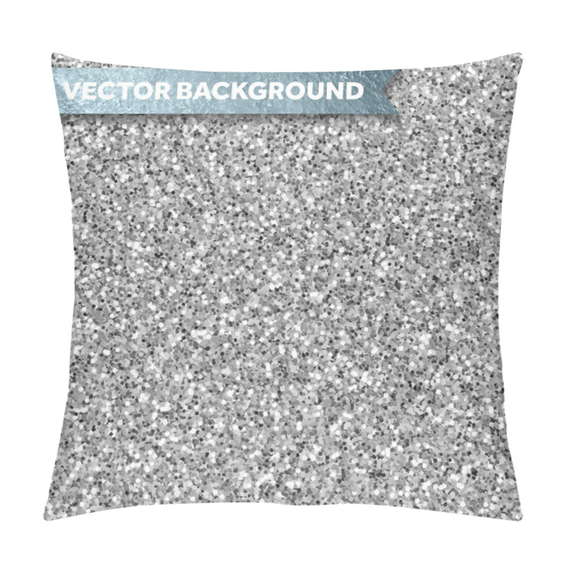 Personality  Silver Glitter Texture Pillow Covers