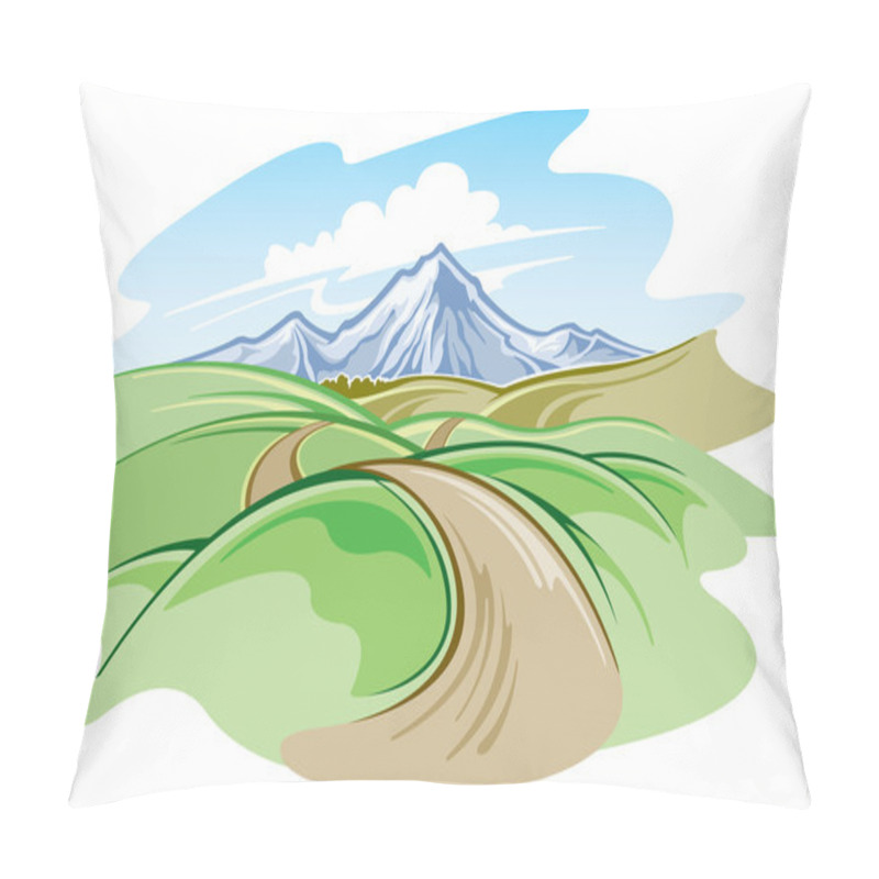 Personality  Mountain Landscape Pillow Covers