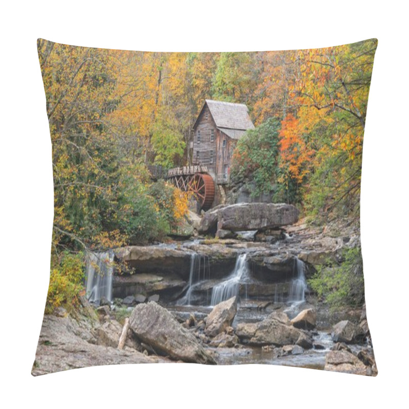 Personality  Glade Creek Grist Mill In West Virginia Pillow Covers