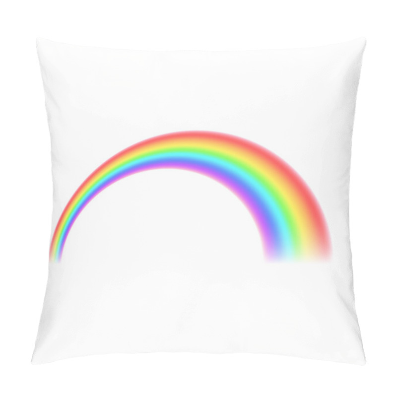 Personality  Rainbow Icon, Realistic Style Pillow Covers