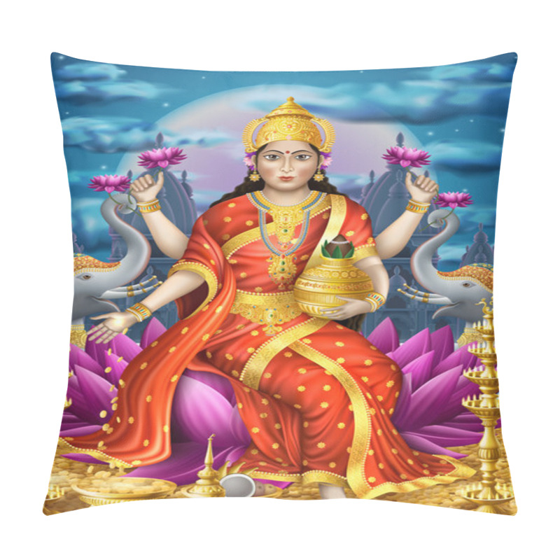 Personality  Illustration Of Laksmi Pillow Covers