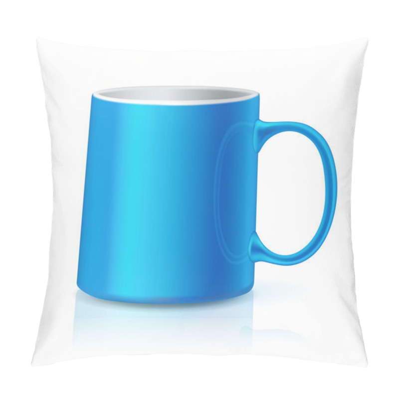 Personality  Realistic Blue Coffee Or Tea Cup Pillow Covers