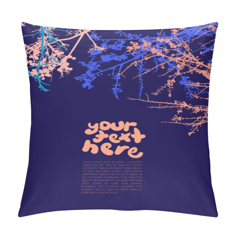 Personality  Floral Background For Text Pillow Covers