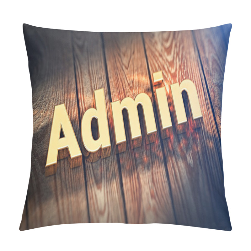 Personality  Word Admin On Wood Planks Pillow Covers