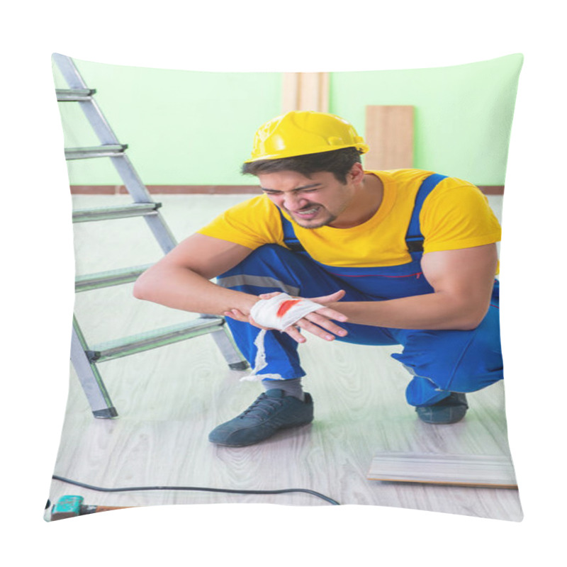 Personality  Injured Worker At The Work Site Pillow Covers