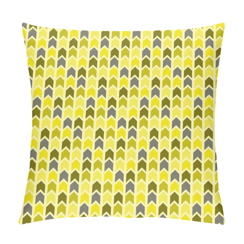 Personality  Vector Yellow Chevron Seamless Pattern Pillow Covers