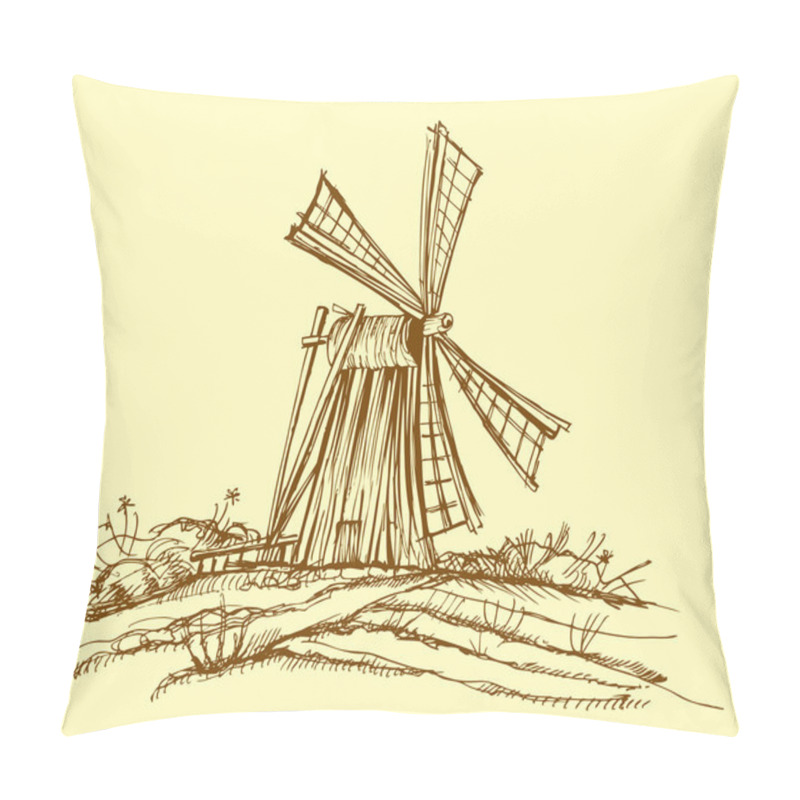 Personality  Old Mill Pillow Covers